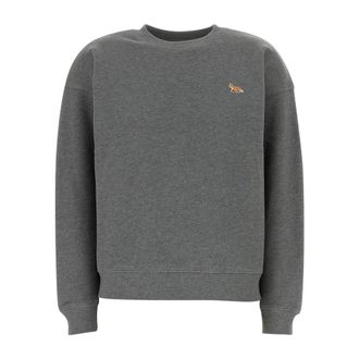 Maison Kitsun&eacute; Baby Fox Comfort Sweatshirt - Dames - Sweatshirts - Grijs - M - Katoen - Hoodies & sweatvesten