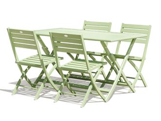DCB Garden Marius - Conjunto De Comedor De Jard&iacute;n 4 Plazas De Aluminio - City Garden