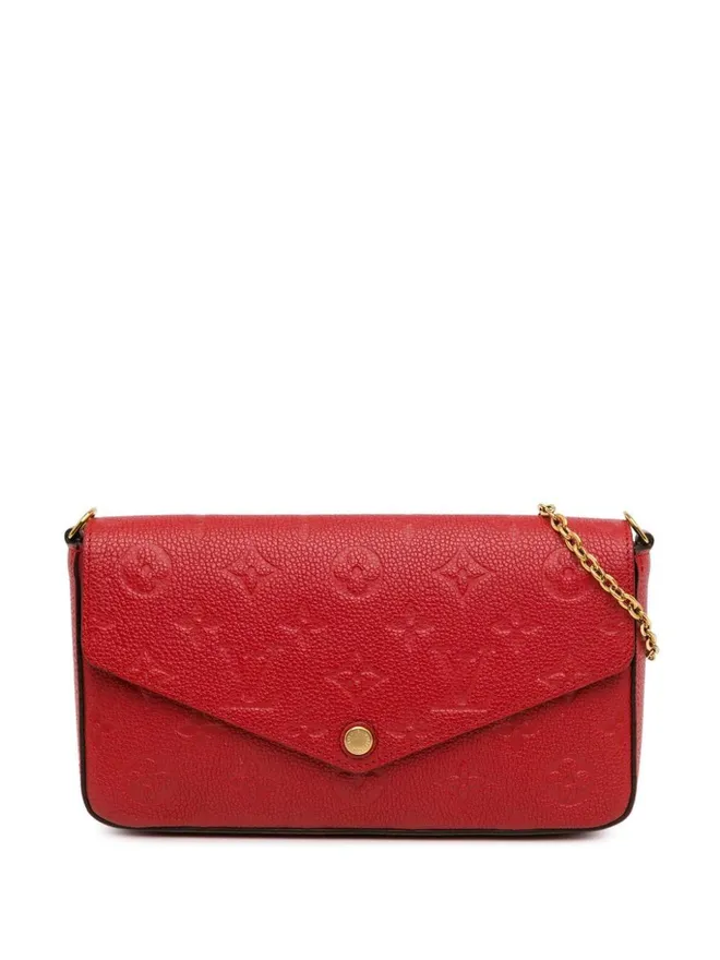 2017 Monogram Empreinte Pochette Felicie crossbody bag - women - Leather - One Size - Red