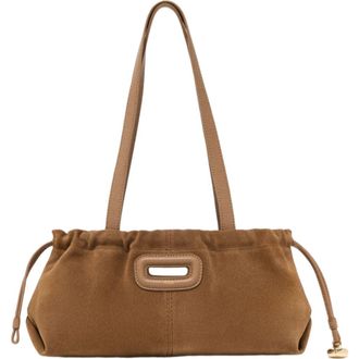 Maje Suede Milpli Gazette bag in Camel at Nordstrom, Size Medium