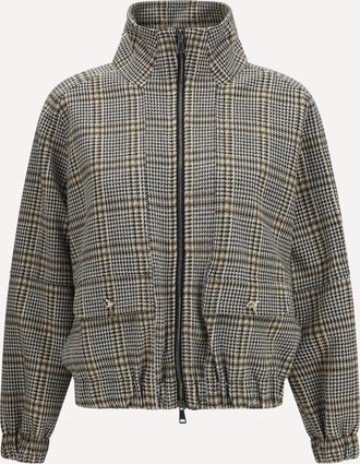 Fabiana Filippi Check jersey Bomber Jacket Female 44