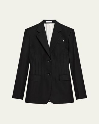 Helmut Lang Darted Wool Blazer