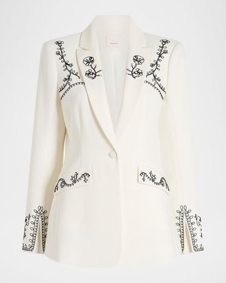 Cinq à Sept Soutache Embellished Cheyenne Blazer