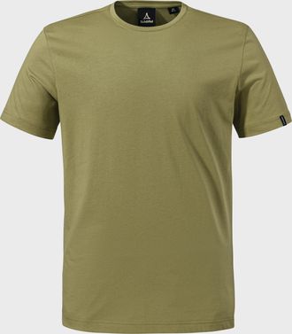 Sch&ouml;ffel Funktionsshirt SCH&Ouml;FFEL T Shirt Style Collada MNS, Herren, Gr. 56, gr&uuml;n (4605, gr&uuml;n), Oberstoff: 60% Baumwolle, 40% Polyester, Rundhals, Shirts Funkti