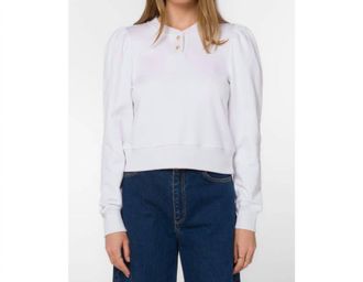 Velvet Heart Ronelyn Pearl Sweatshirt In Optic White