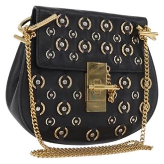 Chlo&eacute; Pre-owned Shoulder Bag - Dames - Pre-owned - Zwart - Maat: ONE Size Leer