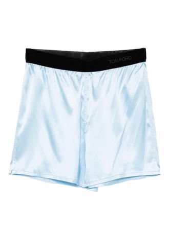 Tom Ford Shorts in raso - Blu
