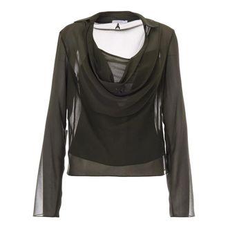 Patrizia Pepe Dames, Blouses & Shirts, Groen, Maat: L