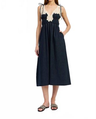 En Saison Natalia Midi Dress In Vintage Indigo