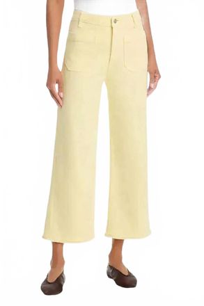 Frame Denim Anchor Cropped Pant In Lemon