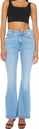 Mother Womens Weekender Flare Jeans In Blue