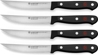 W&uuml;sthof Gourmet 4-Piece Steak Knife Set in Black at Nordstrom