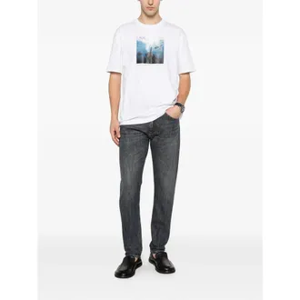 HUGO BOSS Photographic Print T-Shirt - White