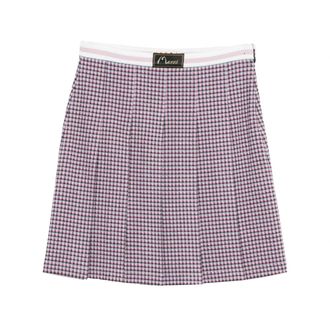 Marni Short Skirts, female, Multicolor, 2XS, Pleated Mid-Rise Skirt