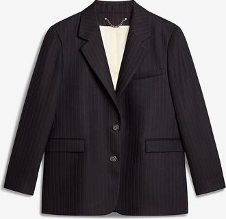 Golden Goose Gerader Woll-Nadelstreifenblazer Journey