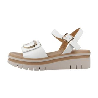 Repo Sandalia Adorno - Dames - Sleehakken - Wit - 39 EU - Leer - Schoenen