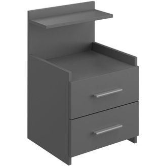 Vicco Mesa de noche Alpin, Antracita, 40 x 62 cm