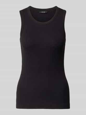 OPUS Slim Fit Tanktop aus Baumwoll-Mix Modell Ilesso in Black, Gr&ouml;&szlig;e 36