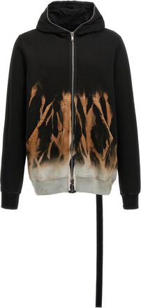 Rick Owens Black Jumbo Gimp Hoodie