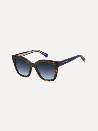 Tommy Hilfiger Womens Cat Eye Sunglasses - Havana
