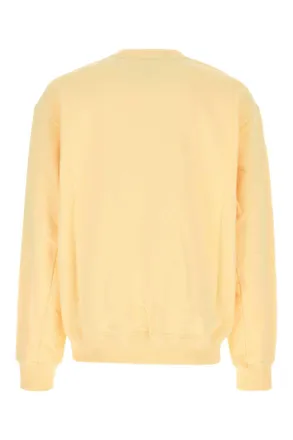 New Balance Mens Pastel Yellow Cotton Sweatshirt Calcium Exterior: Felpe