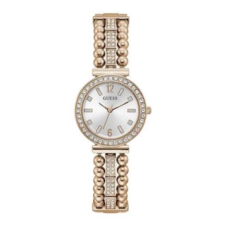 Guess Elegante Rosegouden RVS Horloge - Dames - Horloges - Geel - ONE Size - Accessoires