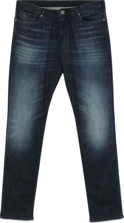 Emporio Armani Indigo Blauwe Jeans Klassieke Vijf Zakken - Heren - Slim Fit Jeans - Blauw - W34 - Jeans