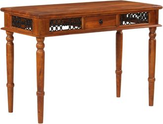 vidaXL Escritorio Con Caj&oacute;n Madera Maciza De Acacia 110x50x76 Cm Vidaxl