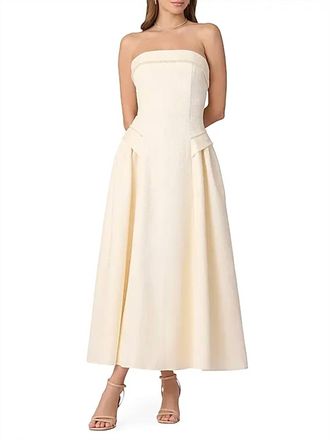 Shoshanna Remington Midi Dress In Ivory