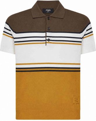 Fendi Polo Shirt - Heren - Polos - Veelkleurig - M - Tops