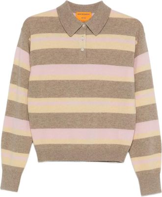 Guest In Residence Polo a righe - Marrone