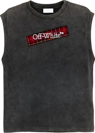 Off-white T-Shirt - Dames - Tops zonder mouwen - Grijs - XS - Tops