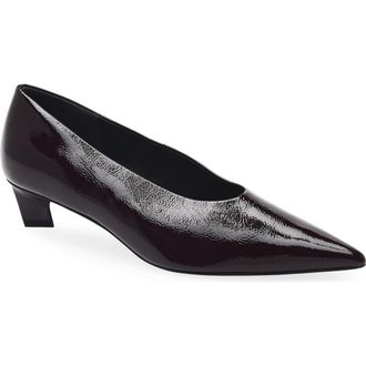 Rag & Bone Paloma Pointed Toe Pump in Black Patent at Nordstrom, Size 38.5
