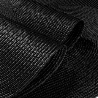 OEM Juego De 4 Manteles Individuales Ovalados - Lavables Y Resistentes Al Calor - Para Interior Y Exterior - 30x45 Cm, Color Negro