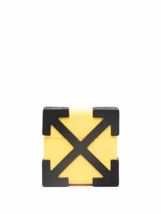 Off-white Arrow AirPods case - men - Rubber - One Size - Yellow