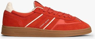 Tommy Hilfiger Womens Tommy Jeans Suede Skater Sneaker - Orange - US 6.5 / EU 37