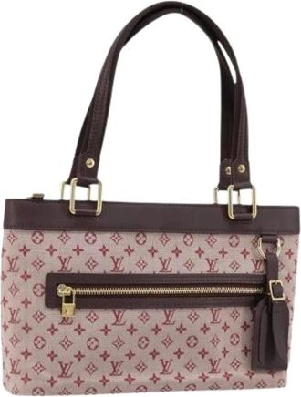 Louis Vuitton Pre-owned Handbags, female, Red, Size: ONE SIZE Pre-owned Canvas Handbag