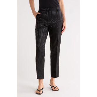 Lafayette 148 New York Clinton Wool & Silk Ankle Pants in Black at Nordstrom Rack, Size 16 (Similar To 14W)