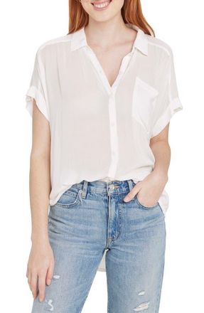 Splendid Paige Button-Up Shirt in White at Nordstrom, Size Xx-Small