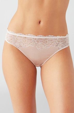 Wacoal Modern Affair Bikini in Rose Dust/Angel Wing at Nordstrom, Size X-Large