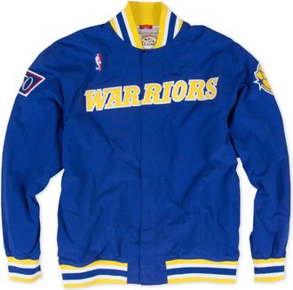 Mitchell & Ness x NBA Golden State Warriors 1996-97 Warm Up Jacket Blue Yellow 6056-310-96GSW