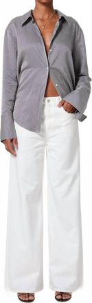 Citizens Of Humanity Paloma Wide Leg Jeans In Soft White