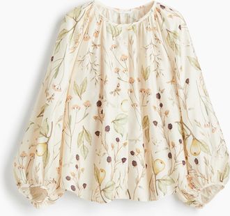 H&M Oversized Bluse - Beige
