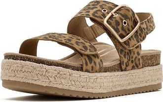 Aetrex Vania Platform Sandal Womens Sandals Leopard : EU 42 (US Womens 10.5-11) M (B), Leather