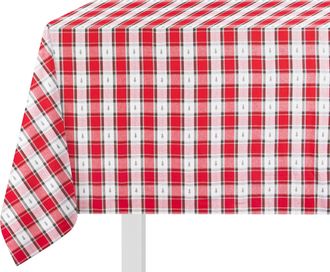 KASANOVA Tovaglia140x320 cm tartan e alberi Natale