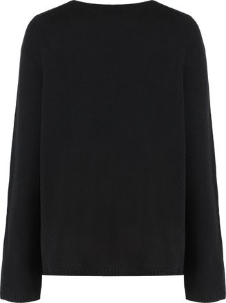 Max Mara Womens Crew Neck Sweater Wool And Cashmere Black