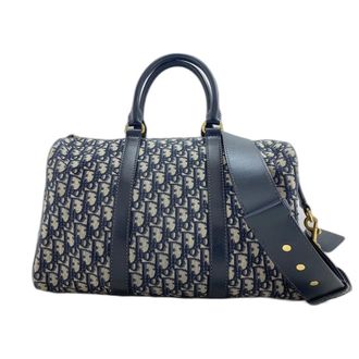 Dior Navy Boston Bag (Pre-Owned)
