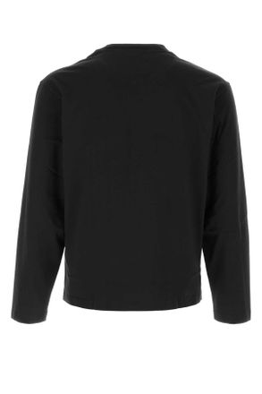 Jil Sander Mens Black Cotton T-Shirt Set 001 Exterior Exterior: T-shirts And Polos