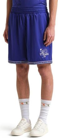 Diadora Legacy Embroidered Piqu&eacute; Soccer Shorts in Navy at Nordstrom, Size Xx-Large
