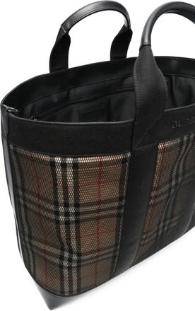 Burberry Womens Ormond Tote Black Textile